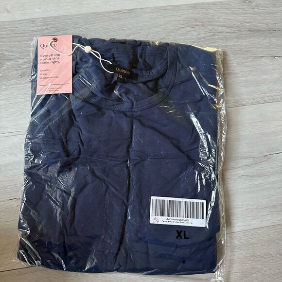 Quince Tencel Jersey Tank Maxi Dress in NAVY/BLUE‎ size XL NWT and in packaging - Picture 3 of 4